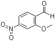 2-甲氧基-4-硝基苯甲醛分子结构 (CAS 136507-15-8)