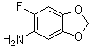 6-氟-1,3-苯并二氧杂环戊烯-5-胺分子结构 (CAS 1366234-03-8)
