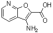 3-氨基呋喃并[2,3-b]吡啶-2-羧酸分子结构 (CAS 1368147-72-1)