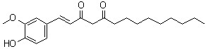 1-去氢-[10]-姜酮分子结构 (CAS 136826-50-1)