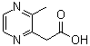 3-Methyl-2-pyrazineacetic acid¡ãC molecular structure (CAS 1368387-18-1)
