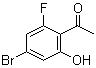 1-(4-溴-2-氟-6-羟基苯基)乙酮分子结构 (CAS 1369594-41-1)