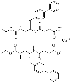(alphaR,gammaS)-gamma-[(3-羧基-1-氧代丙基)氨基]-alpha-甲基联苯-4-戊酸乙酯钙盐分子结构 (CAS 1369773-39-6)