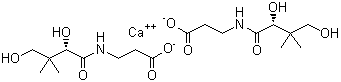 Calcium pantothenate molecular structure (CAS 137-08-6)