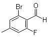 2-溴-6-氟-4-甲基苯甲醛分子结构 (CAS 1370025-54-9)