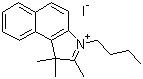 3-丁基-1,1,2-三甲基-1H-苯并[e]吲哚鎓碘化物分子结构 (CAS 137107-72-3)