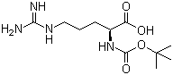 N-Boc-L-精氨酸分子结构 (CAS 13726-76-6)