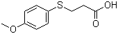 3-[(4-甲氧基苯基)硫基]丙酸分子结构 (CAS 13739-36-1)