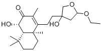 15,16-环氧-15-乙氧基-6beta,13-二羟基赖百当-8-烯-7-酮分子结构 (CAS 1374328-47-8)