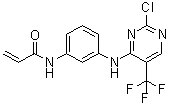 N-[3-[[2-Chloro-5-(trifluoromethyl)-4-pyrimidinyl]amino]phenyl]-2-propenamide molecular structure (CAS 1374507-25-1)