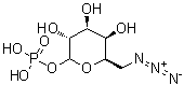 6-Azido-6-deoxy-D-galactopyranose 1-(dihydrogen phosphate) molecular structure (CAS 1374984-64-1)