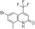 6-溴-8-甲基-4-(三氟甲基)-2(1H)-喹啉酮分子结构 (CAS 1375066-09-3)