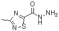 3-甲基-1,2,4-噻二唑-5-甲酰肼分子结构 (CAS 1375066-73-1)
