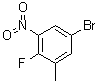5-Bromo-2-fluoro-1-methyl-3-nitrobenzene molecular structure (CAS 1375068-74-8)