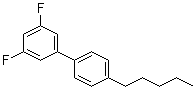 3,5-二氟-4'-戊基-1,1'-联苯分子结构 (CAS 137528-89-3)