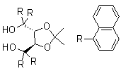 (4R,5R)-2,2-Dimethyl-alpha,alpha,alpha',alpha'-tetra-1-naphthalenyl-1,3-dioxolane-4,5-dimethanol molecular structure (CAS 137536-94-8)