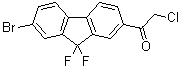 1-(7-Bromo-9,9-difluoro-9H-fluoren-2-yl)-2-chloroethanone molecular structure (CAS 1378387-81-5)