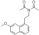 N-乙酰基-N-[2-(7-甲氧基-1-萘基)乙基]乙酰胺分子结构 (CAS 1379005-34-1)