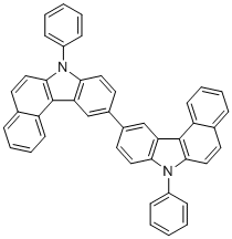 7,7'-二苯基-7H,7'H-10,10'-联苯并[c]咔唑分子结构 (CAS 1379612-59-5)