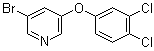 3-溴-5-(3,4-二氯苯氧基)吡啶分子结构 (CAS 1383132-26-0)