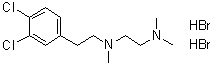 N-[2-(3,4-二氯苯基)乙基]-N,N',N'-三甲基-1,2-乙二胺二氢溴酸盐分子结构 (CAS 138356-21-5)