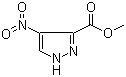 4-硝基-1H-吡唑-3-甲酸甲酯分子结构 (CAS 138786-86-4)