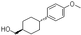 反式-4-(4-甲氧基苯基)环己烷甲醇分子结构 (CAS 138828-57-6)