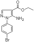 5-氨基-1-(4-溴苯基)-1H-吡唑-4-羧酸乙酯分子结构 (CAS 138907-71-8)