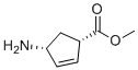 (1S,4R)-甲基4-氨基环戊-2-烯羧酸酯分子结构 (CAS 138923-03-2)