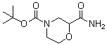 2-(氨基羰基)-4-吗啉羧酸叔丁酯分子结构 (CAS 1389674-61-6)