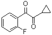 1-环丙基-2-(2-氟苯基)-1,2-乙二酮分子结构 (CAS 1391054-37-7)