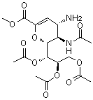 扎那米韦胺三乙酸酯甲基酯分子结构 (CAS 139110-70-6)