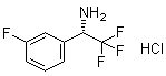(alphaS)-3-氟-alpha-(三氟甲基)苯甲胺盐酸盐分子结构 (CAS 1391436-37-5)