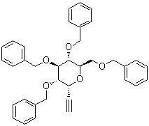 2,6-脱水-7,8-二脱氧-1,3,4,5-四-O-(苯基甲基)-D-甘油型-L-古洛-辛-7-炔糖醇分子结构 (CAS 139195-28-1)