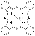 Oxyvanadium phthalocyanine molecular structure (CAS 13930-88-6)