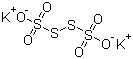 连四硫酸钾盐分子结构 (CAS 13932-13-3)