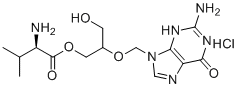 D-缬更昔洛韦盐酸盐分子结构 (CAS 1393911-57-3)