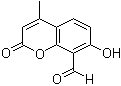 8-甲酰基-7-羟基-4-甲基香豆素分子结构 (CAS 14003-96-4)