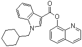 1-(环己基甲基)-1H-吲哚-3-羧酸 8-喹啉基酯分子结构 (CAS 1400742-42-8)