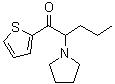 2-(1-Pyrrolidinyl)-1-(2-thienyl)-1-pentanone molecular structure (CAS 1400742-66-6)
