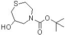 四氢-6-羟基-1,4-硫氮杂卓-4(5H)-羧酸叔丁酯分子结构 (CAS 140217-82-9)
