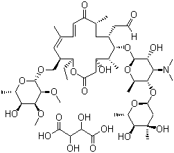 酒石酸泰洛星分子结构 (CAS 1405-54-5)
