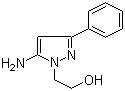 2-(5-Amino-3-phenylpyrazol-1-yl)ethanol molecular structure (CAS 14085-42-8)
