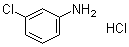 3-Chlorobenzenamine hydrochloride molecular structure (CAS 141-85-5)