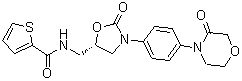 N-[[(5S)-2-Oxo-3-[4-(3-oxo-4-morpholinyl)phenyl]-5-oxazolidinyl]methyl]-2-thiophenecarboxamide molecular structure (CAS 1415566-28-7)