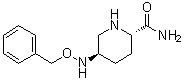 (2S,5R)-5-[(苯基甲氧基)氨基]-2-哌啶甲酰胺分子结构 (CAS 1416134-49-0)