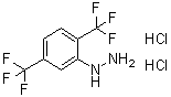 [2,5-二(三氟甲基)苯基]肼二盐酸盐分子结构 (CAS 1416372-13-8)