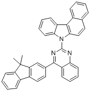 7-[4-(9,9-二甲基芴-2-基)喹唑啉-2-基]苯并[c]咔唑分子结构 (CAS 1416566-76-1)