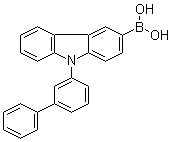 (9-[1,1'-联苯]-3-基-9H-咔唑-3-基)硼酸分子结构 (CAS 1416814-68-0)