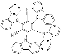 2,4,5,6-四(9H-咔唑-9-基)异酞腈分子结构 (CAS 1416881-52-1)